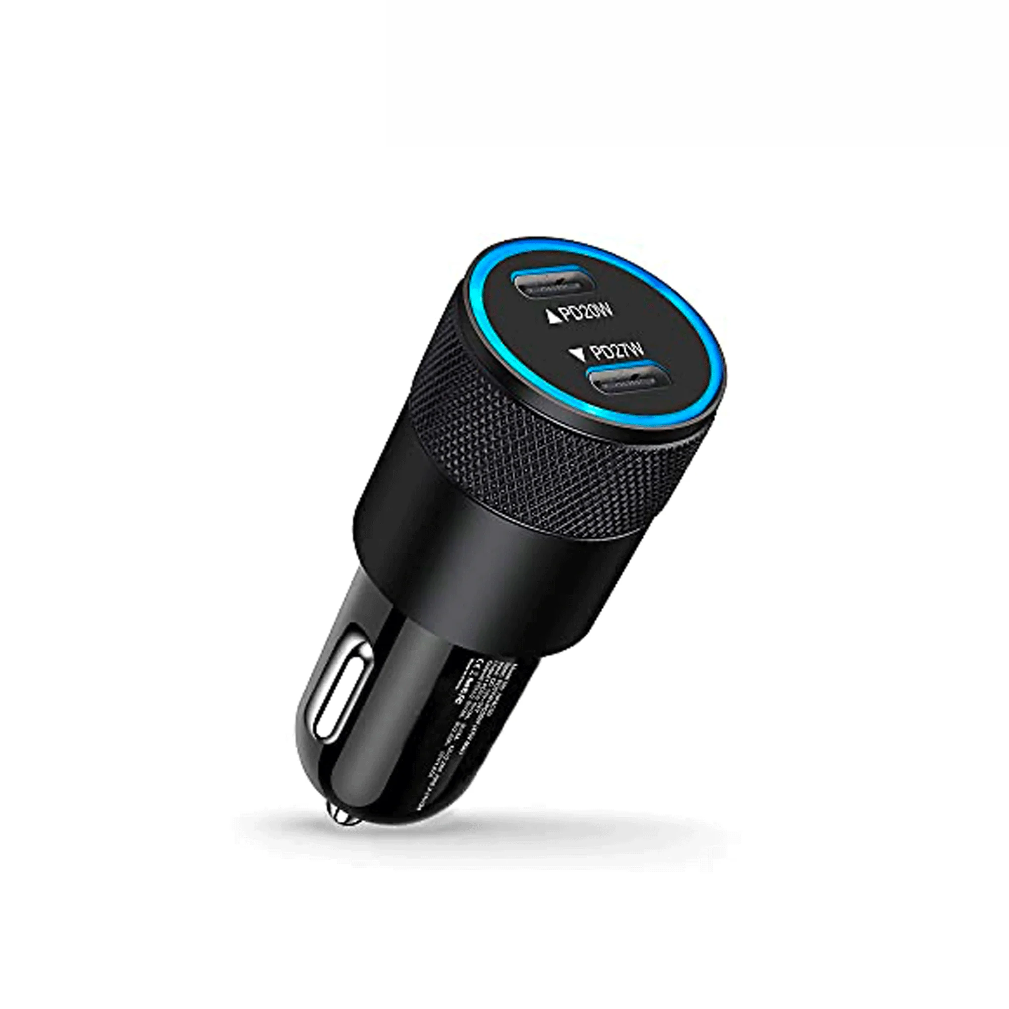 Nerdi 47W 2 Port USB C Car Charger Adapter with PD and QC 3.0