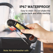 Flamen Digital Meat Thermometer with Backlight for Kitchen, Deep Frying, Baking, Turkey, BBQ