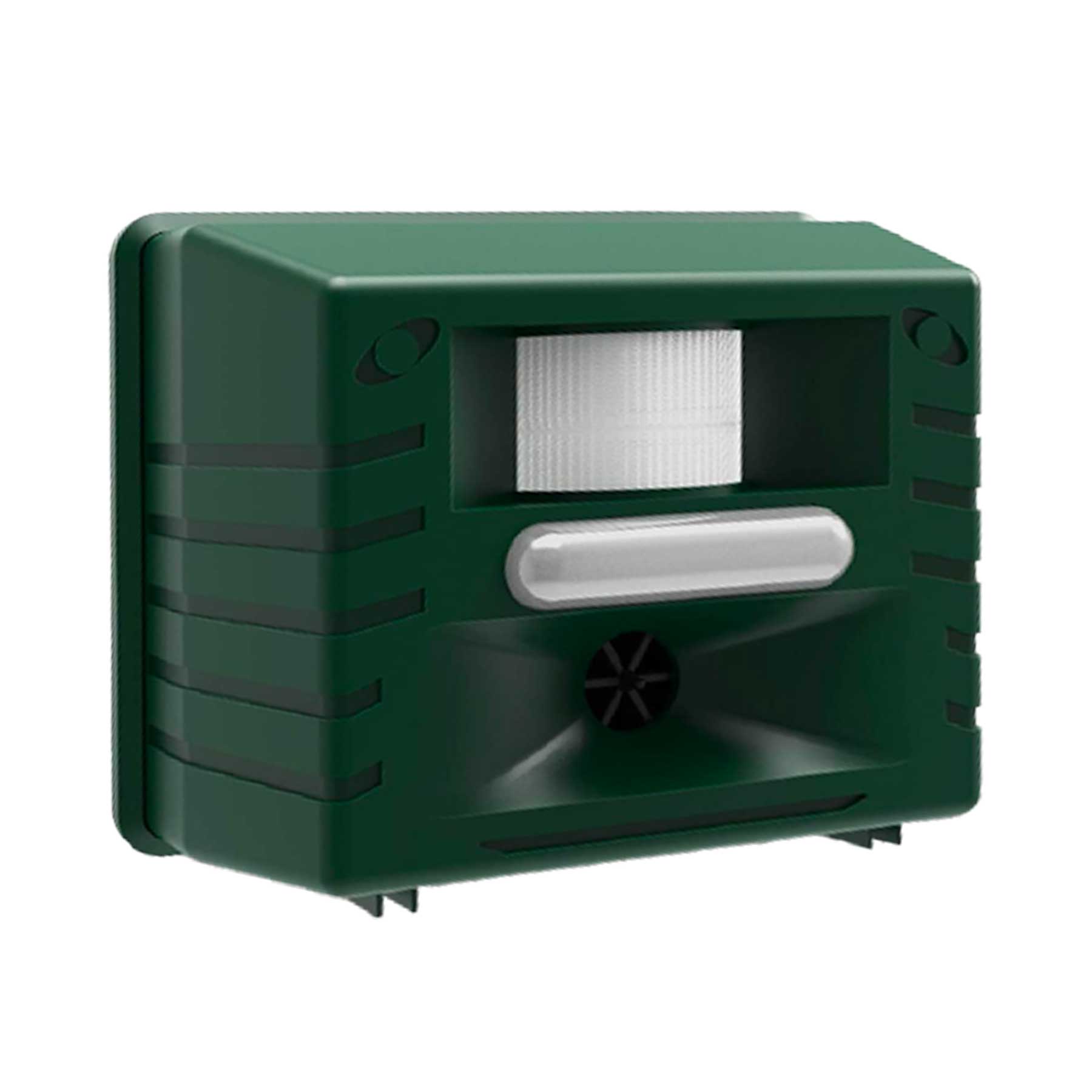 Yard Sentinel + Strobe Light Outdoor Ultrasonic Animal Repeller, Waterproof – Cat Repellent, Skunk Repellent, and Bird Repellent (1-Pack)