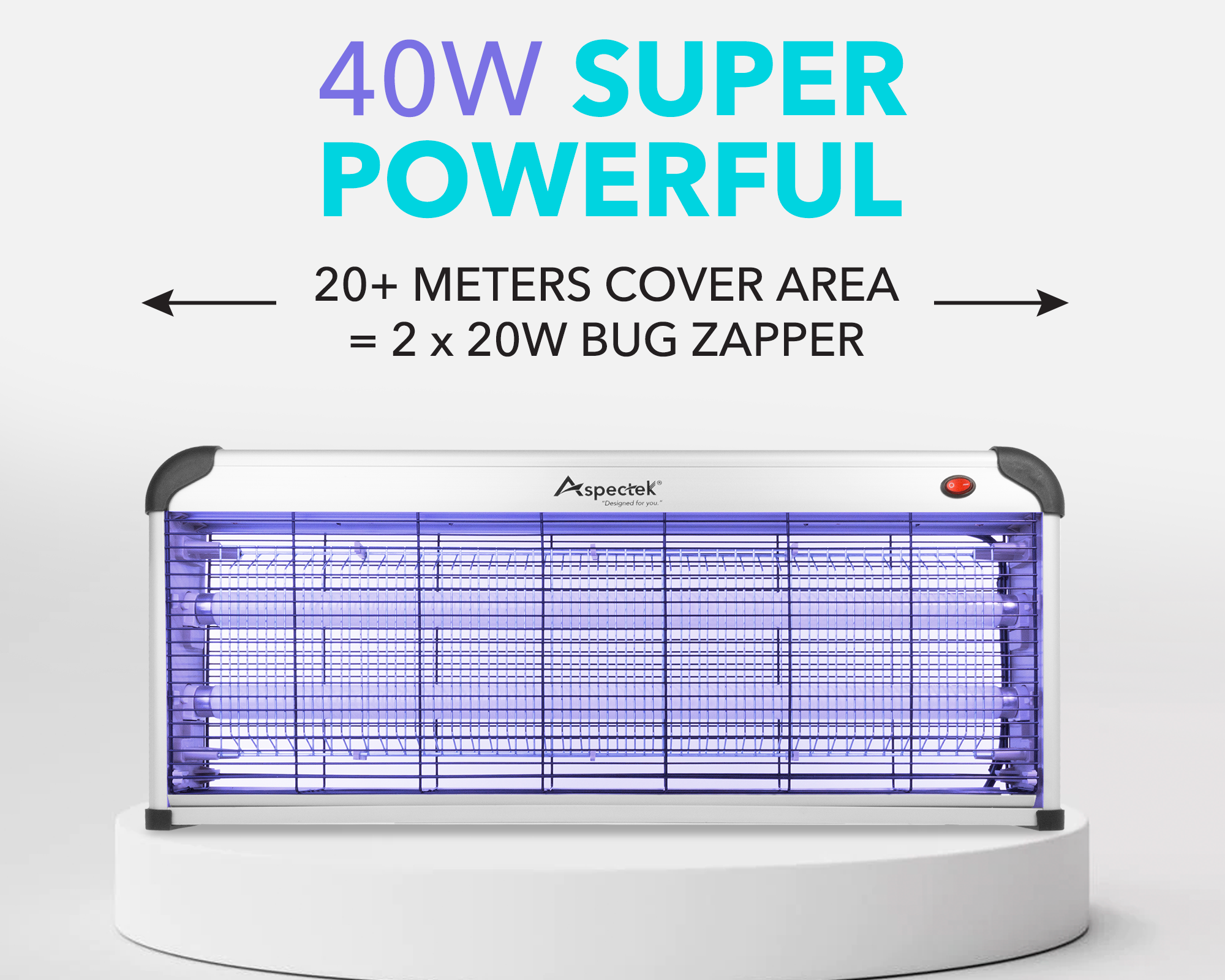 Aspectek Powerful 40W Bug Zapper: Your Ultimate Weapon Against Pesky Insects