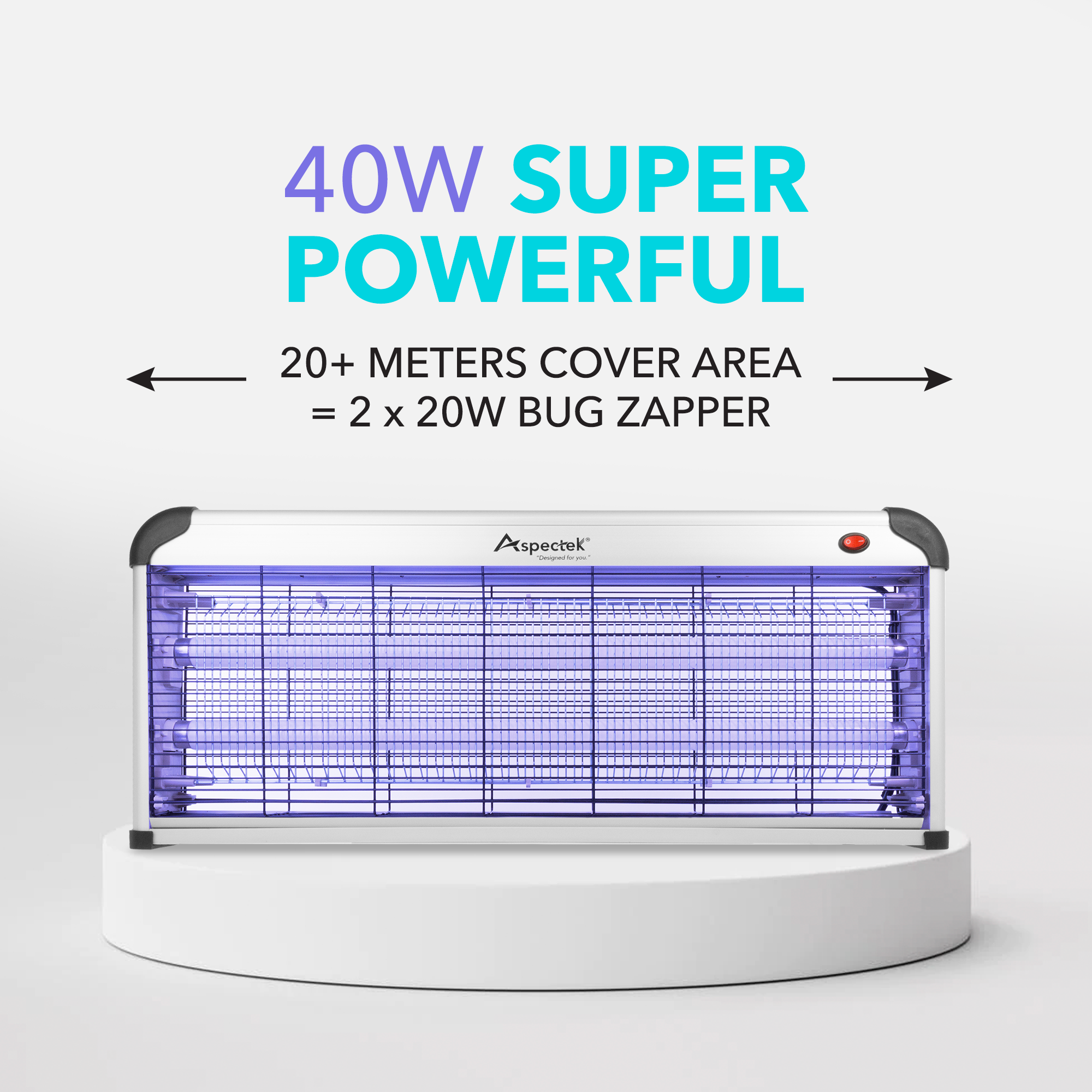 Aspectek Powerful 40W Bug Zapper: Your Ultimate Weapon Against Pesky Insects