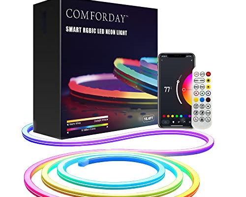 Illuminate Your World with the 16.4 FT Silicone RGB Addressable Neon Rope Light! 🌈✨