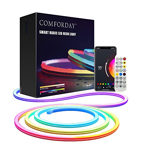 Illuminate Your World with the 16.4 FT Silicone RGB Addressable Neon Rope Light! 🌈✨
