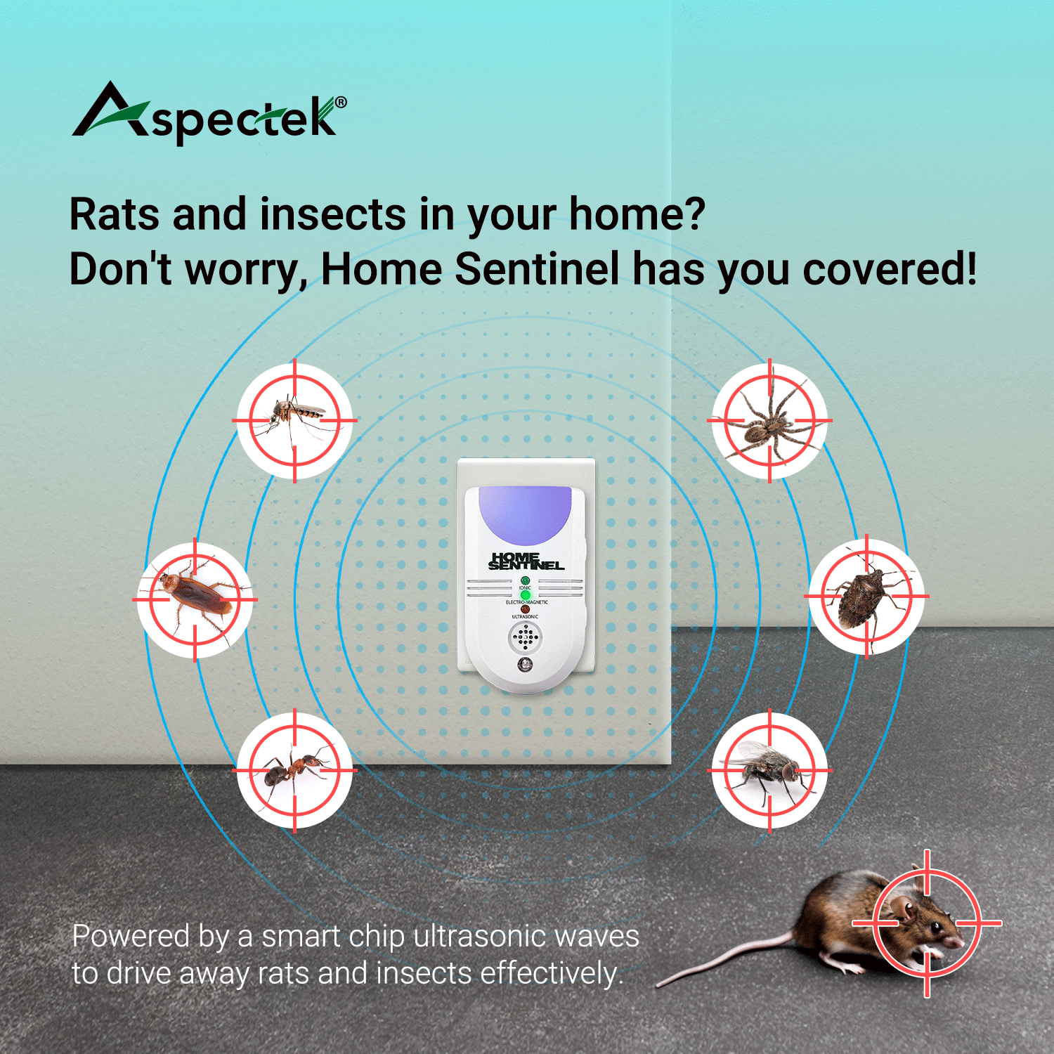 Transform Your Home into a Pest-Free Haven with Home Sentinel Indoor Ultrasonic Pest Repeller