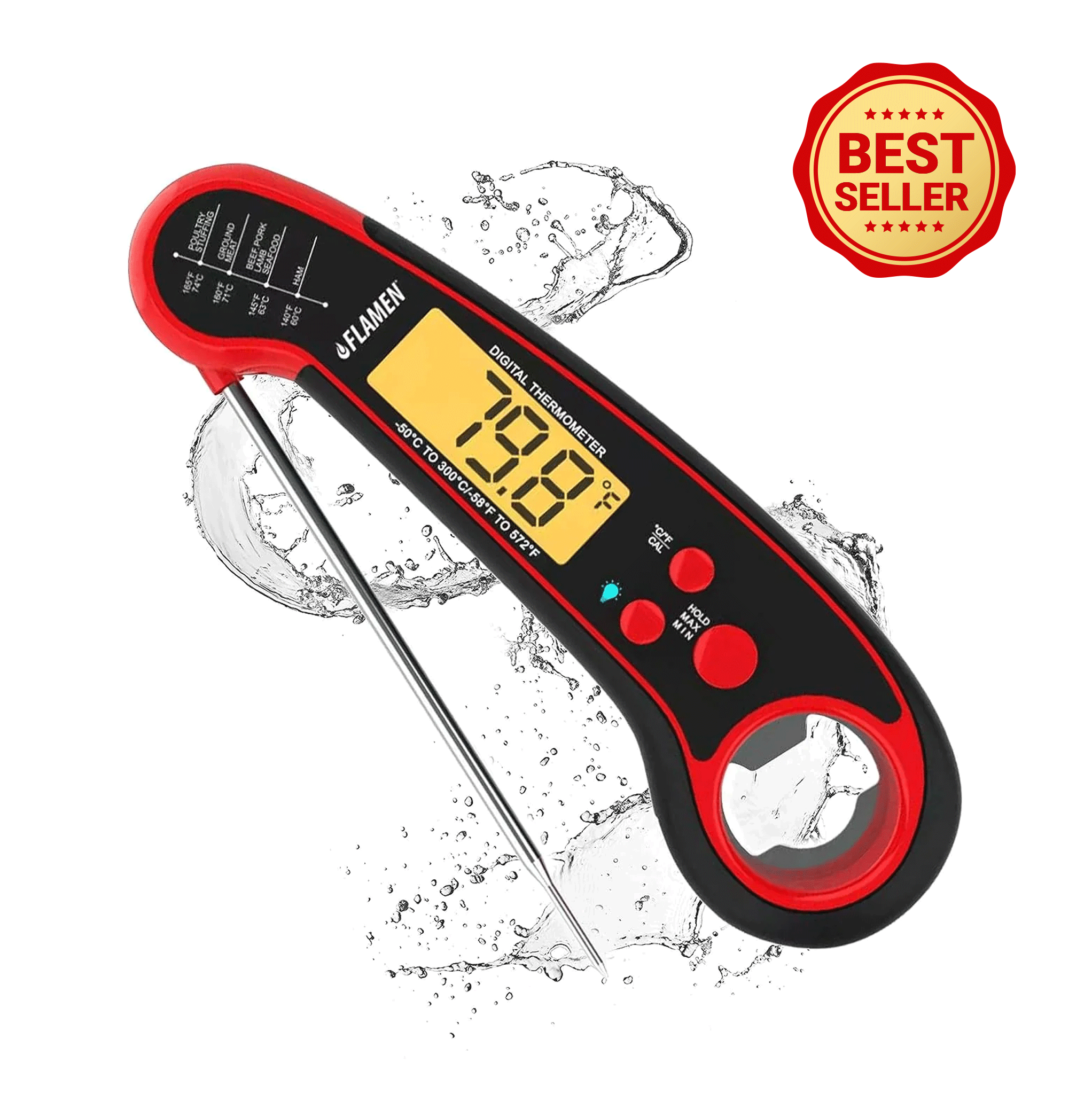 Master the Art of Cooking Precision with Flamen Digital Meat Thermometer