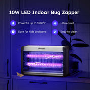 Insect zapper with purple lights