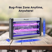 Insect zapper with purple lights