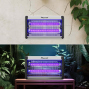 Insect zapper with purple lights