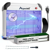 Aspectek 20W Indoor Bug Zapper, Includes 2 Replacement Bulbs, Mosquito Zapper, Insect Zapper, Bug Lamp Zapper (CA)