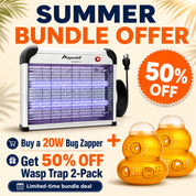 Aspectek Indoor 20W Bug Zapper + Wasp Trap 2-Pack Bundle