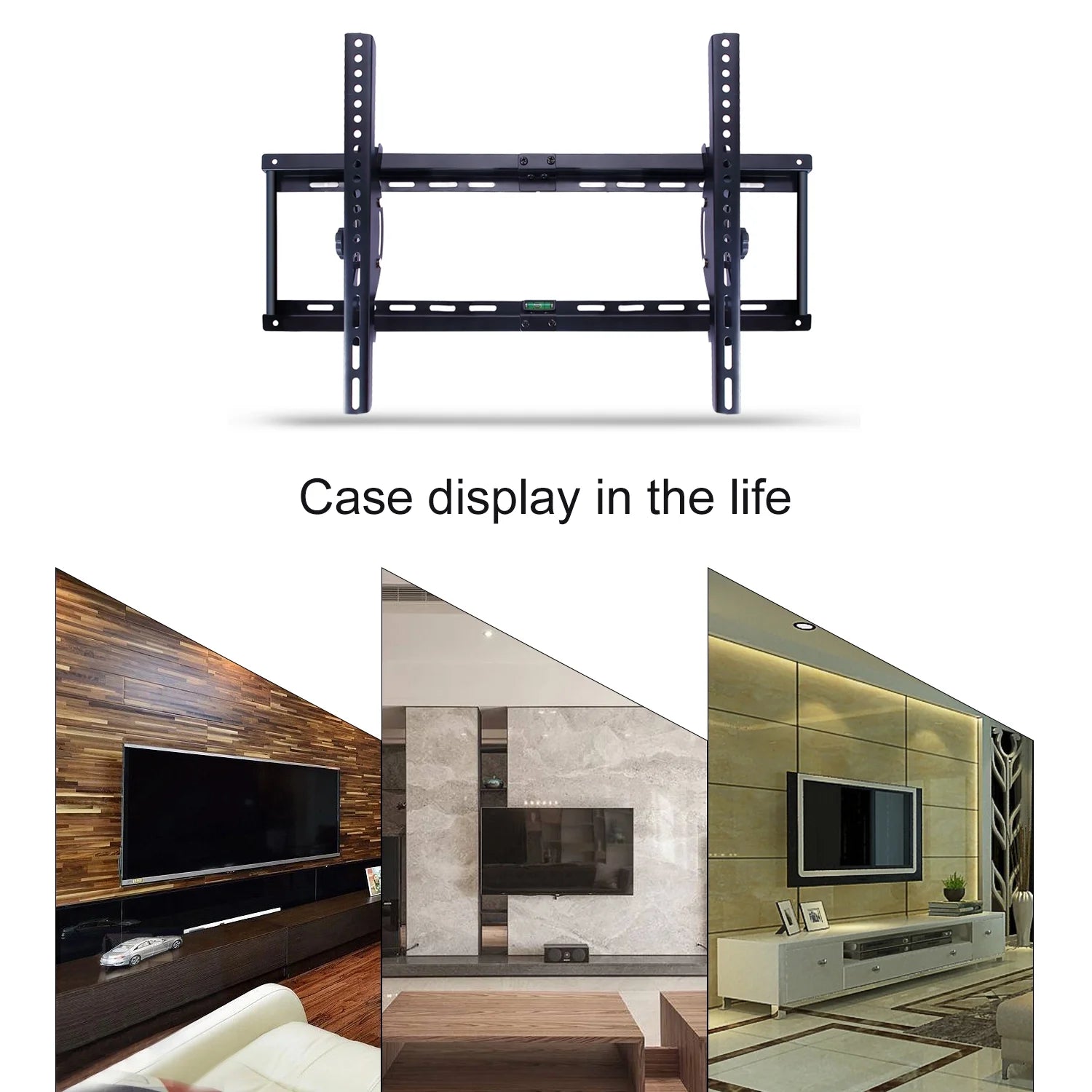 Aspectek Universal LED/LCD Tilting TV Wall Mount Brackets with HDMI Cable, Suitable for Flatscreen TVs ( 37 to 70 inches) (CA)