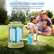 Aspectek Waterproof, Portable, Rechargeable Mosquito Zapper - Effective Insect Zapper for Outdoor and Indoor Use, Ideal for Camping, Patio, and Home Protection