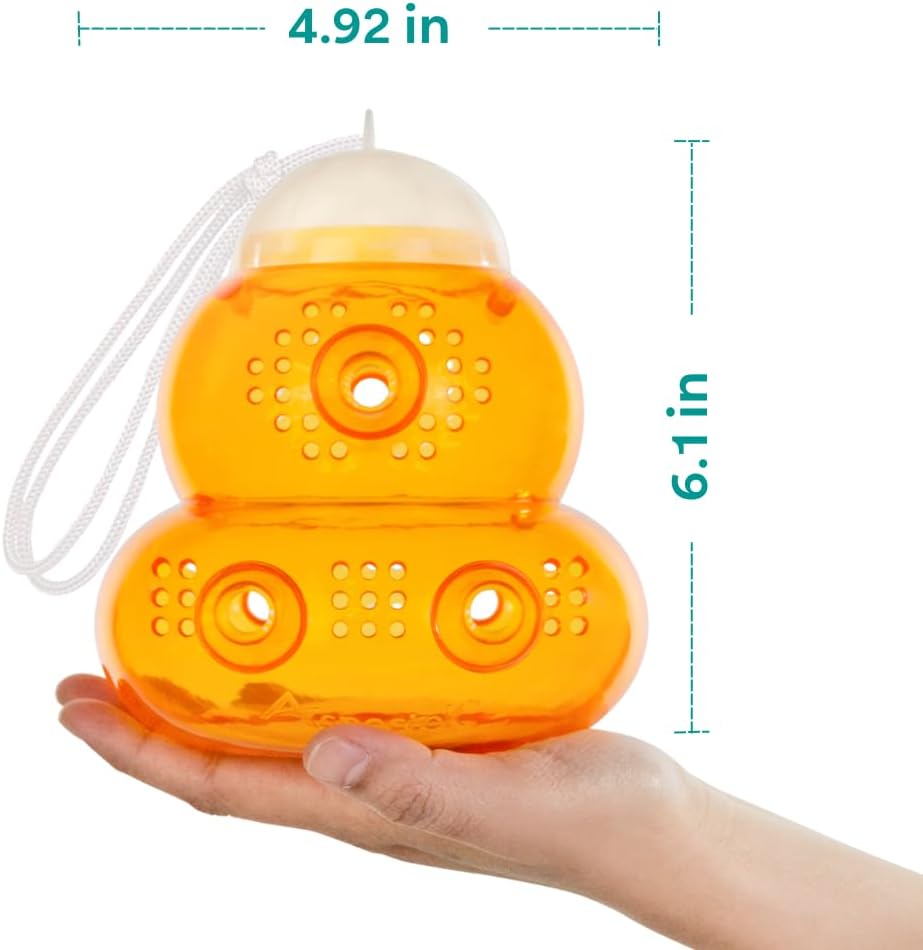 Aspectek Wasp Trap 2-pack - Traps Wasps, Hornets, and Bees
