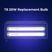 Aspectek Bug Zapper Replacement UV Lamp Bulb Light Tube 20W for 40W Electronic Bug Zapper, 2-Pack