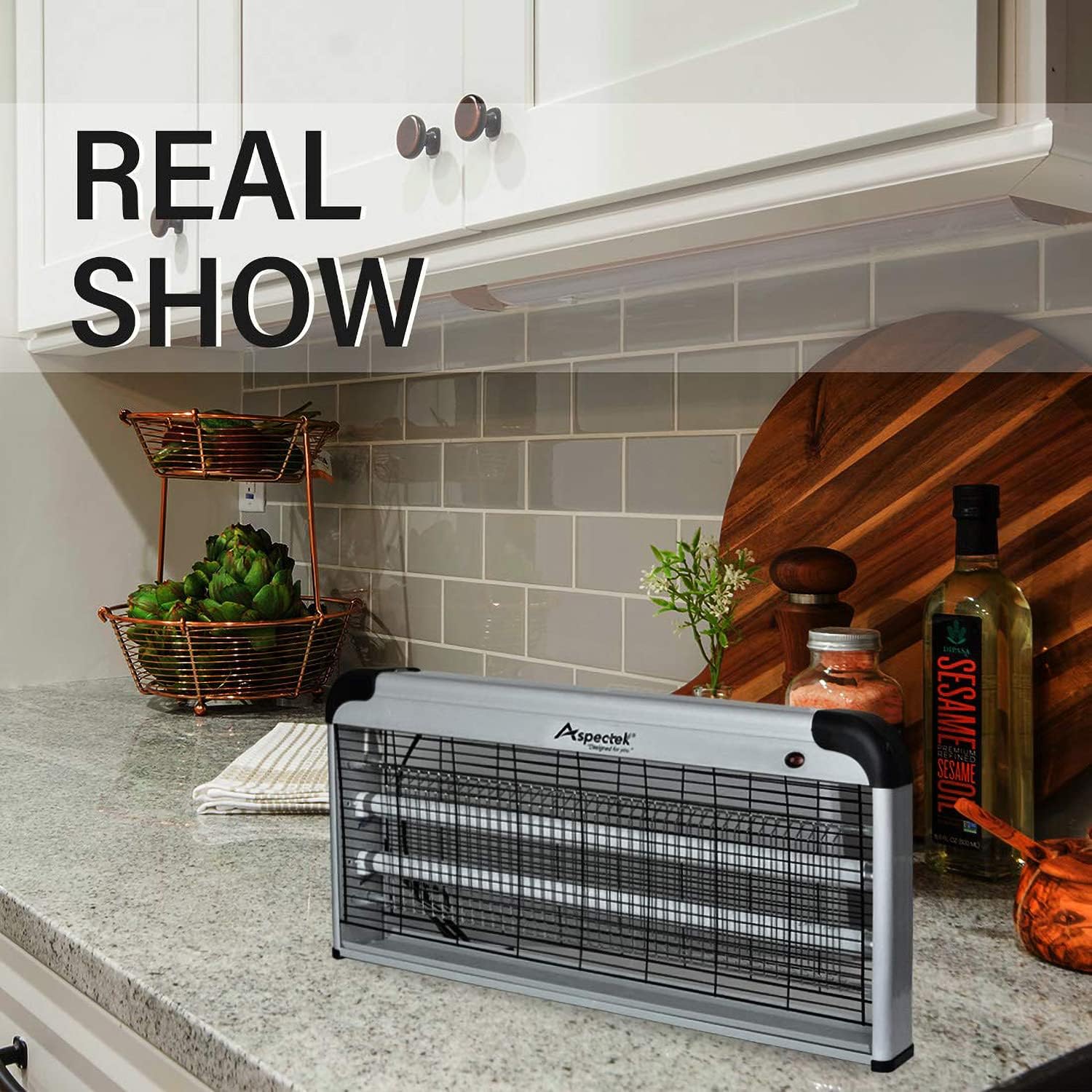 Aspectek 40W Indoor Bug Zapper, Mosquito Zapper, Insect Zapper, Bug Fly Zapper. Effective Against Flies, Mosquitos, Moths Wasps Beetles