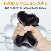 Flamen Ice Ball Maker- Easy And Fast Release BPA-Free Flexible Silicone Ice Trays (2-pack)