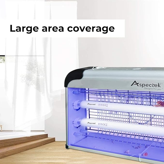 Aspectek Bug Zapper Replacement UV Lamp Bulb Light Tube 20W for 40W Electronic Bug Zapper, 2-Pack