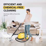 Comforday 1500W Multipurpose Steam Cleaner with 17 Piece Accessories, Household Steamer with 1.5L Tank