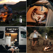 Comforday Camping Lantern, Portable Tent Lamp, Collapsible LED Blade Bulb Plus Flash Light,3000mAh Rechargeable by USB Type C