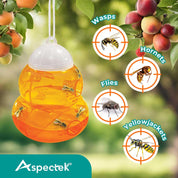 Aspectek Wasp Trap 2-pack - Traps Wasps, Hornets, and Bees