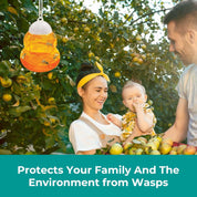 Aspectek Wasp Trap 2-pack - Traps Wasps, Hornets, and Bees