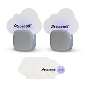 Aspectek Sticky Fly Insect Trap for Indoor, Plug-in Blue Light Bug Trap, Odorless, Noiseless, Chemicaless, with 12 Packs of Sticky Glue Pads (2 Pack)