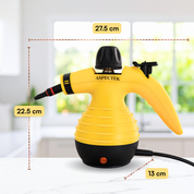 Aspectek Multi-Purpose Handheld Pressurized Steam Cleaner with 9-Piece Accessories