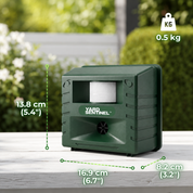 Aspectek Yard Sentinel Outdoor Ultrasonic Animal Repeller, Motion Sensor Cat, Skunk and Bird Repellent, 1-Pack