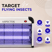 Aspectek 20W Electric Bug Zapper with 2 Replacement Bulbs