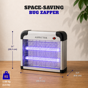Aspectek 20W Indoor Bug Zapper, Includes 2 Replacement Bulbs, Mosquito Zapper, Insect Zapper, Bug Lamp Zapper (CA)