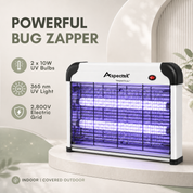 Aspectek 20W Indoor Bug Zapper with 2 Replacement Bulbs, Mosquito Zapper, Insect Zapper, Bug Lamp Zapper (CA)