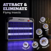 Upgraded Aspectek 20W Electric Bug Zapper, Bug Fly Zapper. Effective Mosquito, Fly, and Insect Zapper. Includes 2 Extra Bulbs. Lightweight Design, 2800V Electric Grid. (CA)