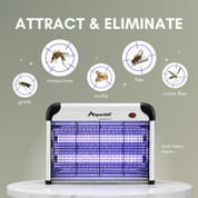 Aspectek 20W Indoor Bug Zapper with 2 Replacement Bulbs, Mosquito Zapper, Insect Zapper, Bug Lamp Zapper (CA)