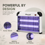 Aspectek 20W Indoor Bug Zapper, Includes 2 Replacement Bulbs, Mosquito Zapper, Insect Zapper, Bug Lamp Zapper