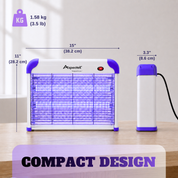 Aspectek 20W Indoor Bug Zapper Includes 2 Replacement Bulbs PURPLE + 2 BULBS