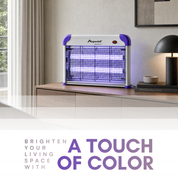 Aspectek 20W Indoor Bug Zapper with 2 Replacement Bulbs – Purple