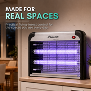 Aspectek 20W Indoor Bug Zapper – Solid Black Insect and Bug Lamp Zapper (CA)