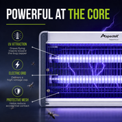 Aspectek 20W Bug Zapper with 2 Replacement Bulbs