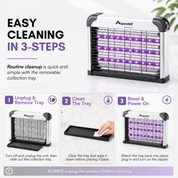 Aspectek LED Bug Zapper - Powerful High-Voltage Insect Killer Mosquito Zapper Indoor, 3 LED Light, Energy-Efficient & Durable Fly Trap