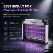 Aspectek LED Bug Zapper - Powerful High-Voltage Insect Killer Mosquito Zapper Indoor, 3 LED Light, Energy-Efficient & Durable Fly Trap