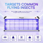 Aspectek 40W Indoor Bug Zapper, Powerful UV Bugs Lamp Attract Insects. Effective Against Flies and Mosquitos (CA)