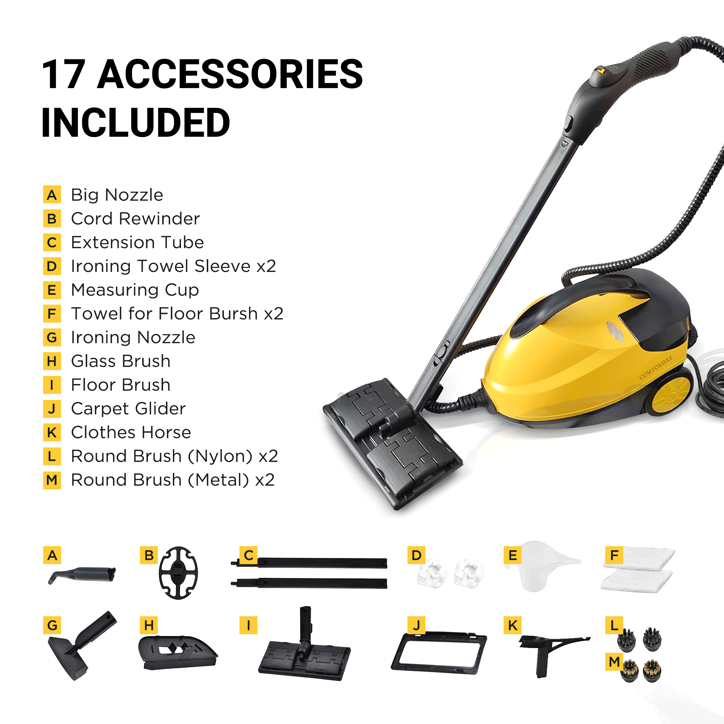 1500W Multipurpose Steam Cleaner