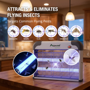 Aspectek 20W Indoor Bug Zapper, Includes 2 Replacement Bulbs, Mosquito Zapper, Insect Zapper, Bug Lamp Zapper