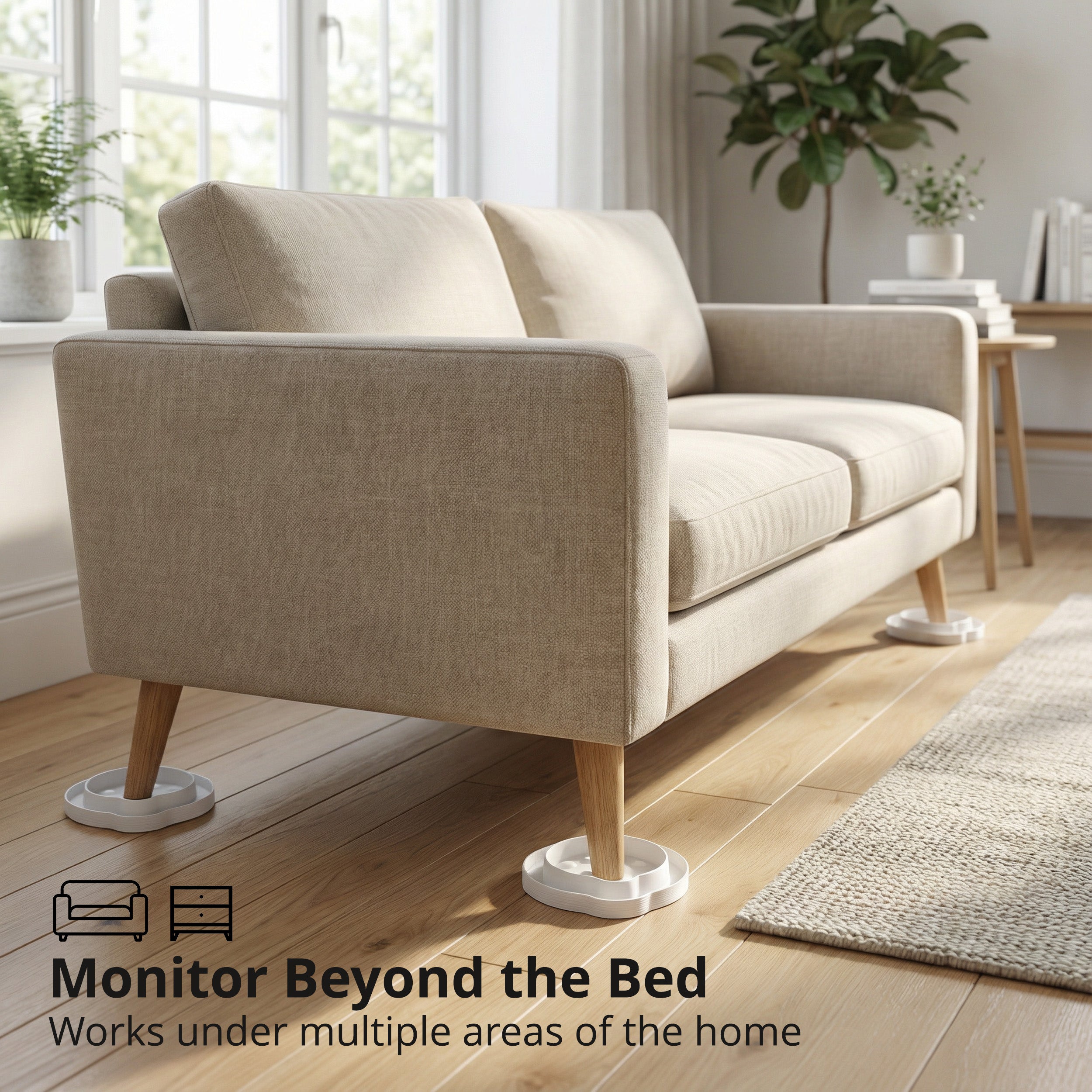 Aspectek Bed Bug Trap, Bed Bug Traps (Pack of 4). Flea Traps, Safe Eco Friendly, Bed Bug Eliminator (White)