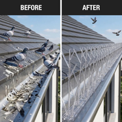 Aspectek Plastic Polycarbonate Bird Spikes Kit with Adhesive Glue, Covers 10 Feet (CA)