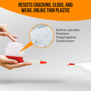 ASPECTEK Safe and Practical Powder Duster, Dust Applicator with Extension Nozzle