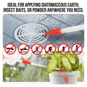 ASPECTEK Safe and Practical Powder Duster, Dust Applicator with Extension Nozzle