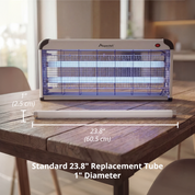 Aspectek Bug Zapper Replacement UV Lamp Bulb Light Tube 20W for 40W Electronic Bug Zapper, 2-Pack