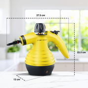 Comforday Multi-Purpose Handheld Pressurized Steam Cleaner with 9-Piece Accessories