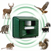 Yard Sentinel + Strobe Light Outdoor Ultrasonic Animal Repeller, Waterproof – Cat Repellent, Skunk Repellent, and Bird Repellent (1-Pack)